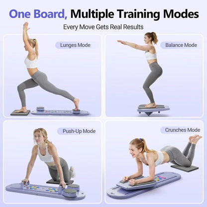 Pilates Board, Portable Pilates Reformer Machine for Home Workout, Easy-To-Use Pilates Sliding Board for Full Body Toning, Lightweight Fitness Gear for Beginners & Busy Moms