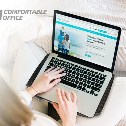 COOLCOOLD Laptop Cooling Pad for 12-17 Inch Laptop Cooler Stand, 5 Quiet Fans, 5 Angle Adjustable with Phone Holder