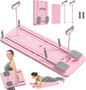 Board - 2024  Reformer Set, Multi-Purpose Foldable  Reformer Board for Home, 5 in 1  Sliding Board (Pink)