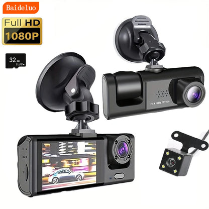 1080P Dual Camera Dash Cam for Cars,Front and Inside,Car Camera with IR Night Vision,Loop Recording,Wide Angle Car DVR Came