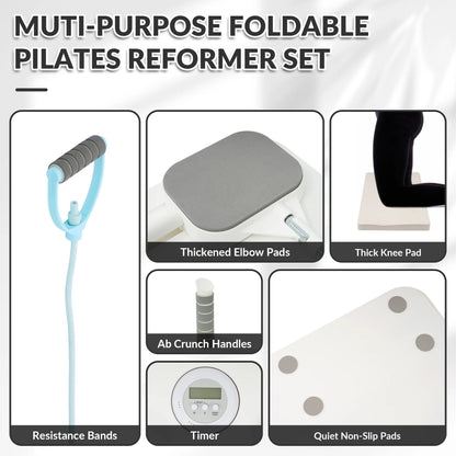 Home Pilates Trainer – Adjustable Full-Body Exercise Equipment for Core, Abs & Strength, Indoor Fitness