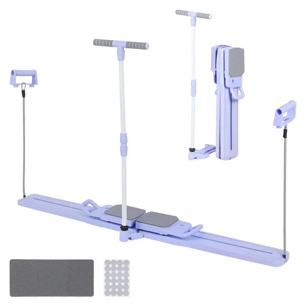 Foldable Pilates Reformer Equipment Multi-Purpose Pilates Board, Home Pilates Kit for Full Body Workout