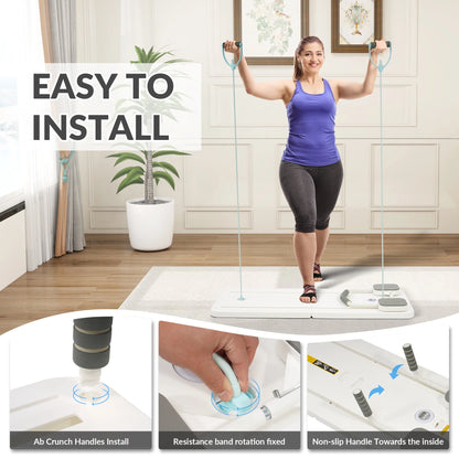 Home Pilates Trainer – Adjustable Full-Body Exercise Equipment for Core, Abs & Strength, Indoor Fitness